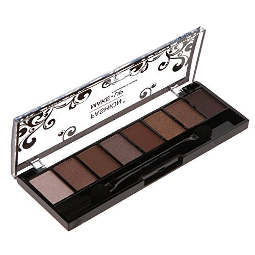 Palette per trucco, 8 fard ombretto, sfumature di marrone - Ilgrandebazar