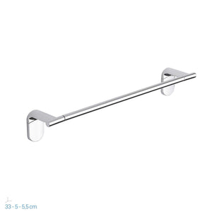 METAFORM Set accessori bagno kit completo Zero Cromo 5 pezzi in Argento - Ilgrandebazar