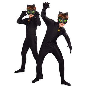 URAQT Costume Cat Noir, Ladybug Noir Classic per M, M 4-6 Anni - Ilgrandebazar