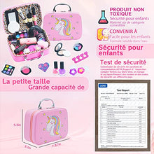 Carica l&#39;immagine nel visualizzatore di Gallery, Unicorno Trucchi Bambina Set - 27 pezzi Trousse Trucchi Bambina Anallergici,Lavabile Set Di Trucchi Per Bambini,Valigetta Trucco Bambina,Giochi Bambina Natale Compleanno Regalo 3 4 5 6 7 8 9 10 Anni