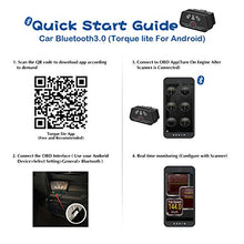 Carica l&#39;immagine nel visualizzatore di Gallery, vgate Nero Bluetooth3.0 iCar 2 Bluetooth, Schwarz/Schwarz