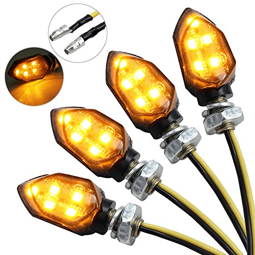 Justech 4PZ Indicatori di Direzione 4 X 5 LED Mini Frecce Lampada 4 x 5LED - Ilgrandebazar