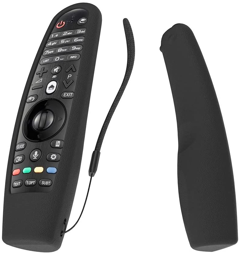 SIKAI Custodia Protettiva compatibile con LG AN-MR600 / MR650A / MR18BA / MR650 per telecomando TV Copertura a Distanza di Copertura Protettiva in Silicone per LG Smart TV Remote Controller (Nero)