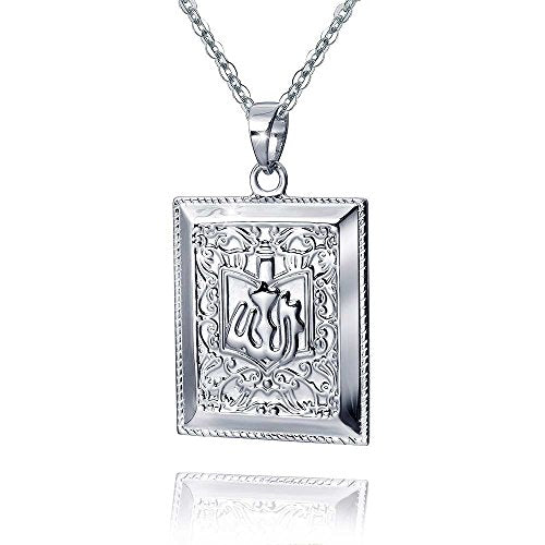 Materia, ciondolo da uomo in argento 925, libro del Corano, religioso,... - Ilgrandebazar