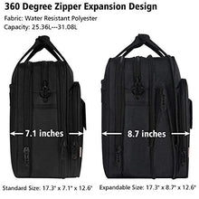 Carica l&#39;immagine nel visualizzatore di Gallery, Taygeer Borsa da 17 pollici per laptop, borsa Messenger espandibile per...