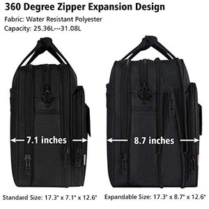 Taygeer Borsa da 17 pollici per laptop, borsa Messenger espandibile per...