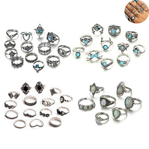 CAILI Anelli retrò di Modo, Vintage Knuckle Anello per Donna Ragazze... - Ilgrandebazar