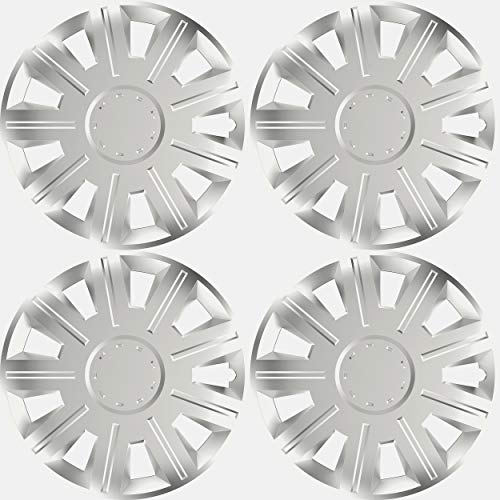 Sakura VICTORY14 Copricerchi Set di 4 Misura Universale, Argento Victory, 14
