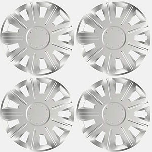 Sakura VICTORY14 Copricerchi Set di 4 Misura Universale, Argento Victory, 14"