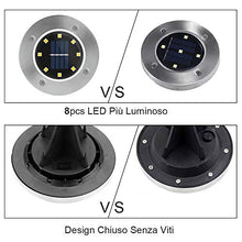 Carica l&#39;immagine nel visualizzatore di Gallery, 4 Pezzi Lampade da Giardino Solari 8LED Luce Da - Ilgrandebazar