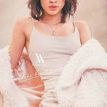 Carica l&#39;immagine nel visualizzatore di Gallery, Angelady Collana con Ciondolo Fiore Rosa Cuore per Donna Cristalli di Pink - Ilgrandebazar