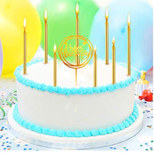 Carica l'immagine nel visualizzatore di Gallery, Candeline Torta Compleanno,36 Pezzi Candele di Compleanno in Supporti Oro