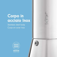 Carica l&#39;immagine nel visualizzatore di Gallery, Bialetti Venus Caffettiera in Acciaio Inox, Adatta all&#39;Induzione, 4 Cups, Inossidabile, Argento