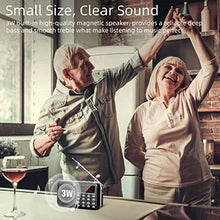 Carica l'immagine nel visualizzatore di Gallery, Aggiornamento PRUNUS L-218 Mini Radio Portatile Ricaricabile AM(MW)/FM Nero