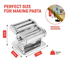 Carica l'immagine nel visualizzatore di Gallery, Uno Casa Macchina per Pasta - Sfogliatrice con Tagliapasta e Stampo per...