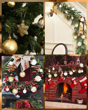 Carica l'immagine nel visualizzatore di Gallery, 40 pezzi Palline di Natale, Set Palline Albero di Natale Bianco Oro, Palle di Natale in Plastica Infrangibile, Diametro 3/4/6 cm Palline Natale Decorazione per Albero di Natale, Matrimoni, Feste