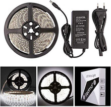 Carica l&#39;immagine nel visualizzatore di Gallery, Striscia led bianco freddo 300 leds IP65 impermeabile strisce 5 6000k+12v