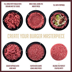 Flybiz Premium Pressa per Hamburger - Set 3 in 1 - Stampo Hamburger... - Ilgrandebazar