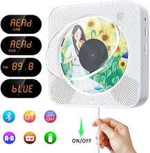 Carica l&#39;immagine nel visualizzatore di Gallery, Lettore CD/DVD portatile, lettore musicale Bluetooth con montaggio a...