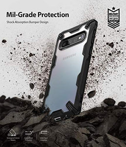 Ringke Fusion-X Custodia Compatibile con Galaxy S10 Plus (6.4"), Black - Ilgrandebazar