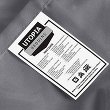Carica l'immagine nel visualizzatore di Gallery, Utopia Bedding - Set Lenzuola Letto - Spazzolata Matrimoniale, Grigio - Ilgrandebazar