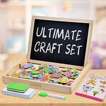 Carica l&#39;immagine nel visualizzatore di Gallery, Set per attività manuale con puzzle in legno e aree di disegno, per... - Ilgrandebazar