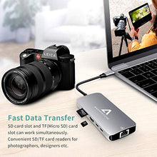 Carica l'immagine nel visualizzatore di Gallery, Hub USB C Porte 9 in 1 Adattatore HDMI, C HDMI con...