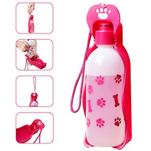 Carica l&#39;immagine nel visualizzatore di Gallery, Anpetbest Dispenser d&#39;Acqua per Cani distributore acqua 11 oz(325ML), Rosa