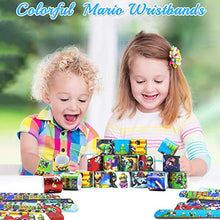 Carica l'immagine nel visualizzatore di Gallery, HEAWAA 30 Pezzi Braccialetti Slap per Bambini, Bracelets Gadget a Scatto Bracciali Divertenti Rotoli in Vinile per Bambini, Ragazze e Ragazzi Feste Compleanno Birthday (Mario)