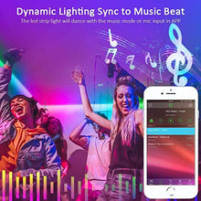 Carica l'immagine nel visualizzatore di Gallery, Striscia LED 10M, Romwish luci led colorate RGB SMD 5050 Bluetooth musica 10M
