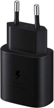 Carica l'immagine nel visualizzatore di Gallery, SAMSUNG EP-TA800NBEGEU - Caricabatterie rapido da 25 W, Porta USB di Tipo C (Senza Cavo), Nero