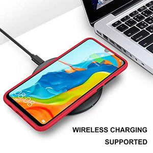 YATWIN Serie Antiurto, Cover Compatibile per Huawei P30 Lite, Custodia Rosso