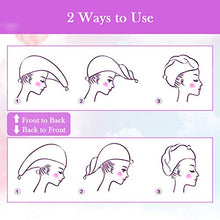 Carica l&#39;immagine nel visualizzatore di Gallery, Tencoz Asciugamano Capelli a Turbante, 2pcs a Turbante in Purple - Ilgrandebazar