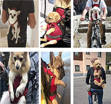 Carica l'immagine nel visualizzatore di Gallery, Petcomer Borsa Frontale Trasportino Cane Morbido Marsupio Zaino M, Rosso - Ilgrandebazar