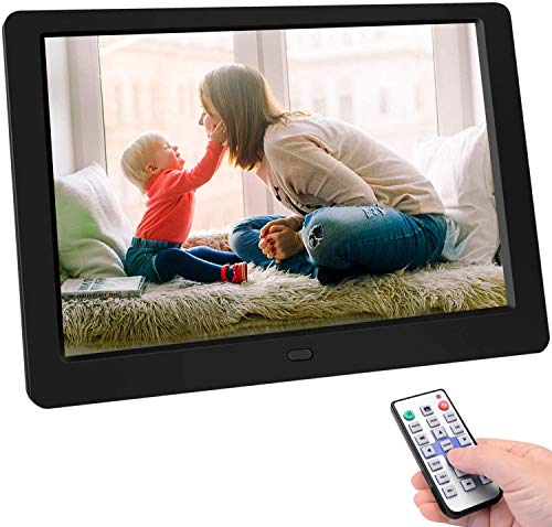 Cornice Digitale da 10 Pollici 1024x600 ad Alta Risoluzione, 2-Nero