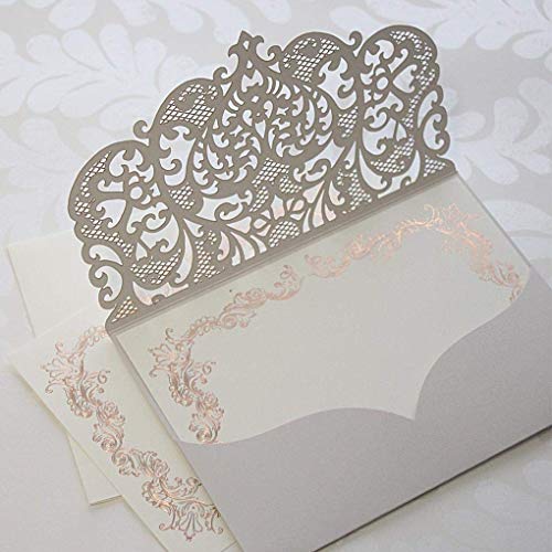 50 CARTE CONFEZIONE Fai da te apribile taglio laser inviti matrimonio... - Ilgrandebazar