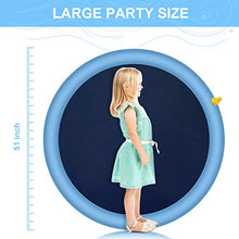 Carica l&#39;immagine nel visualizzatore di Gallery, RIOGOO Splash Sprinkler Pad for Dogs Kids, 59&quot; Water Play Mat Wadding Pool...