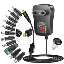 Carica l&#39;immagine nel visualizzatore di Gallery, SoulBay 6V - 24V 41W Alimentatore Switching Universale per Caricabatterie CA/CC con punte CC da 11 pezzi, contiene spina USB-C per Elettronica Domestica e Strisce LED - 2000 mA max