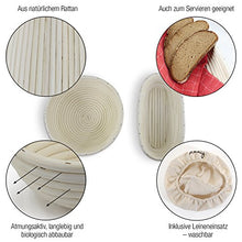 Carica l&#39;immagine nel visualizzatore di Gallery, Amazy Cestino da lievitazione, incluso libretto con ricette e Ovale | 35cm - Ilgrandebazar