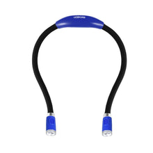 Carica l&#39;immagine nel visualizzatore di Gallery, LEDGLE LED Luce del Libro, Mani libere, Braccio Flessibile, 4 6500-7000K, Blu - Ilgrandebazar
