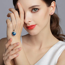 Carica l&#39;immagine nel visualizzatore di Gallery, VEECANS Collana Donna “Cuore dell&#39;Oceano” con Pendente Cuore Realizzata con...