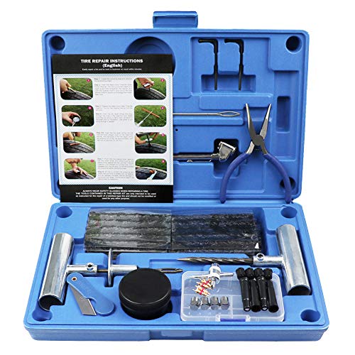 MAIKEHIGH Kit di Riparazione gomme Heavy Duty - 67 Pezzi PC per Blu - Ilgrandebazar