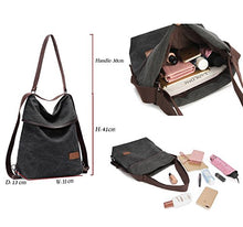 Carica l'immagine nel visualizzatore di Gallery, Travistar Borsa Zaino Donna,Borsa Tracolla Donna Borse a Mano Nero