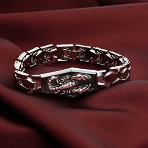 ODETOJOY segno zodiacale Scorpione bracciale da uomo in acciaio INOX catena... - Ilgrandebazar