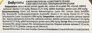 almo nature Daily Menu Dog No Grain Pate con Agnello e Patate, 100 g,... - Ilgrandebazar