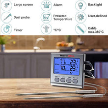 Carica l&#39;immagine nel visualizzatore di Gallery, ThermoPro TP17 Termometro Cucina Digitale a Doppia Sonda con Modalità Timer... - Ilgrandebazar