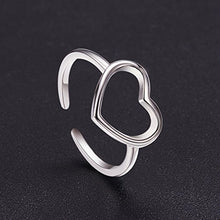 Carica l&#39;immagine nel visualizzatore di Gallery, SHEGRACE Semplice Anello Aperto Regolabile da Donna in Argento A1: Platino - Ilgrandebazar