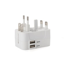 Carica l&#39;immagine nel visualizzatore di Gallery, Adattatore Nuovo-Bianco,2 Porte USB-- 1 A, 1 A - Ilgrandebazar