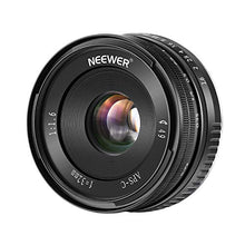 Carica l&#39;immagine nel visualizzatore di Gallery, Neewer 32mm F/1,6 Obiettivo Fisso Prime Focus Manuale Apertura Grande...