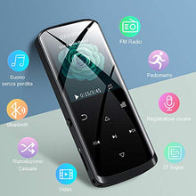 Carica l&#39;immagine nel visualizzatore di Gallery, RUIZU Lettore Mp3, Mp3 da 8 GB con Bluetooth, Altoparlante...